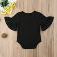 thumbnail image 4 of Barboteuse à Manches Évasées pour Nouveau-Née Fille, Justaucorps Combinaison Tenue Vêtements 0-24 m, 4 of 5