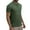 Army Green, variant on Men's Polo Shirts Under $10 Solid Color Exercise Casual Fashion Button Lapel Short Sleeve