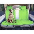 thumbnail image 3 of FH Group Doe16 Fluffy Faux Rabbit Fur Rear Car Seat Cushion, for Most Cars, Trucks, SUVs or Vans - Green, 3 of 7