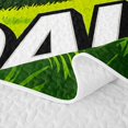 thumbnail image 5 of Manfei Football Sports Quilt Full, Goal Print Full Bedspread Sets, Green White, Reversible 3-Piece, 1 Coverlet and 2 Pillowcases, 5 of 7