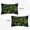 thumbnail image 2 of Yiaed DINOSAUR IN SPACE Print Brushed Microfiber Envelope Pillowcases, Standard,Envelope Closure Pillow Cases(Without Pillow Core)-16"x24", 2 of 6