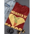 thumbnail image 3 of Wonder If Tacos Thing About Me T-Shirt Women -Smartprints Designs, Female x-Large, 3 of 4