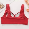 thumbnail image 2 of Front Closure Bras for Older Women Wireless Pullover Push up Bras Front Snap Bras for Senior Padded Bralette, 2 of 5