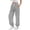 Gray, variant on Women's Sweatpants Fleece Drawstring Elastic Waist Long Pant Winter Cuffed Ankles With Pockets