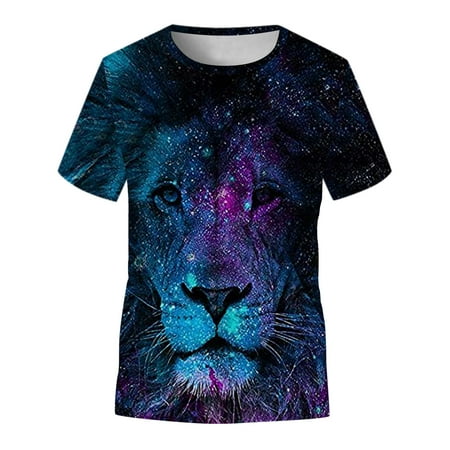

Jdefeg Kids Plain Shirts Teen 3D T-Shirt Clothes Big Blouse Boys Girls Kids Casual Tops Print Summer Girls Tops Girls Plain T Shirt Cotton Blends Purple S
