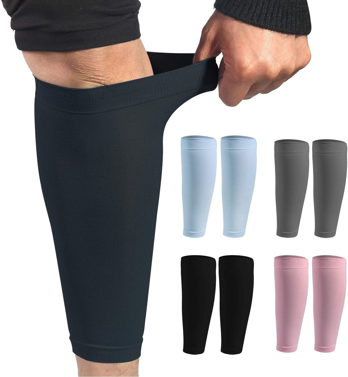 Compression Shin Calf Support Sleeve Brace Relieve Varicose Vein Running Cycling 