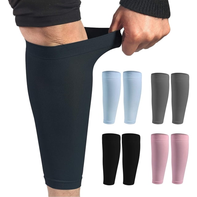 Mangas de compresión de pantorrilla, alivio del dolor de pantorrilla, soporte de pantorrilla para recuperación, venas varicosas, férula de espinilla, correr, ciclismo, deportes, hombres y mujeres Zhivalor Ropa Interior, Lencería y Pijamas