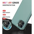 thumbnail image 2 of Diverbox for iPhone 12 Case [Shockproof] [Dropproof] [Tempered Glass Screen Protector + Camera Lens Protector],Heavy Duty Protection Phone Case Cover for Apple iPhone 12 (Pine Green), 2 of 7