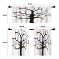 thumbnail image 4 of LALILO Kitchen Curtains and Valances Set of 3 36" Alphabet Window Treatment Tiers for Window Decor, 4 of 5
