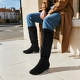 thumbnail image 3 of BURUDANI Women's Knee High Pull On Fall Weather Winter Boots, 3 of 7