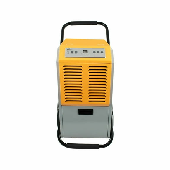 Royal Sovereign 110 Pint Commercial Dehumidifier, Direct Drain - Yellow, 110 Pints per Day