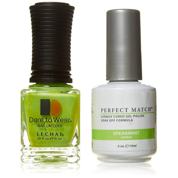 LECHAT Perfect Match Pair of Soak off Gel   Matching Nail Polish PMS120 - Spearmint