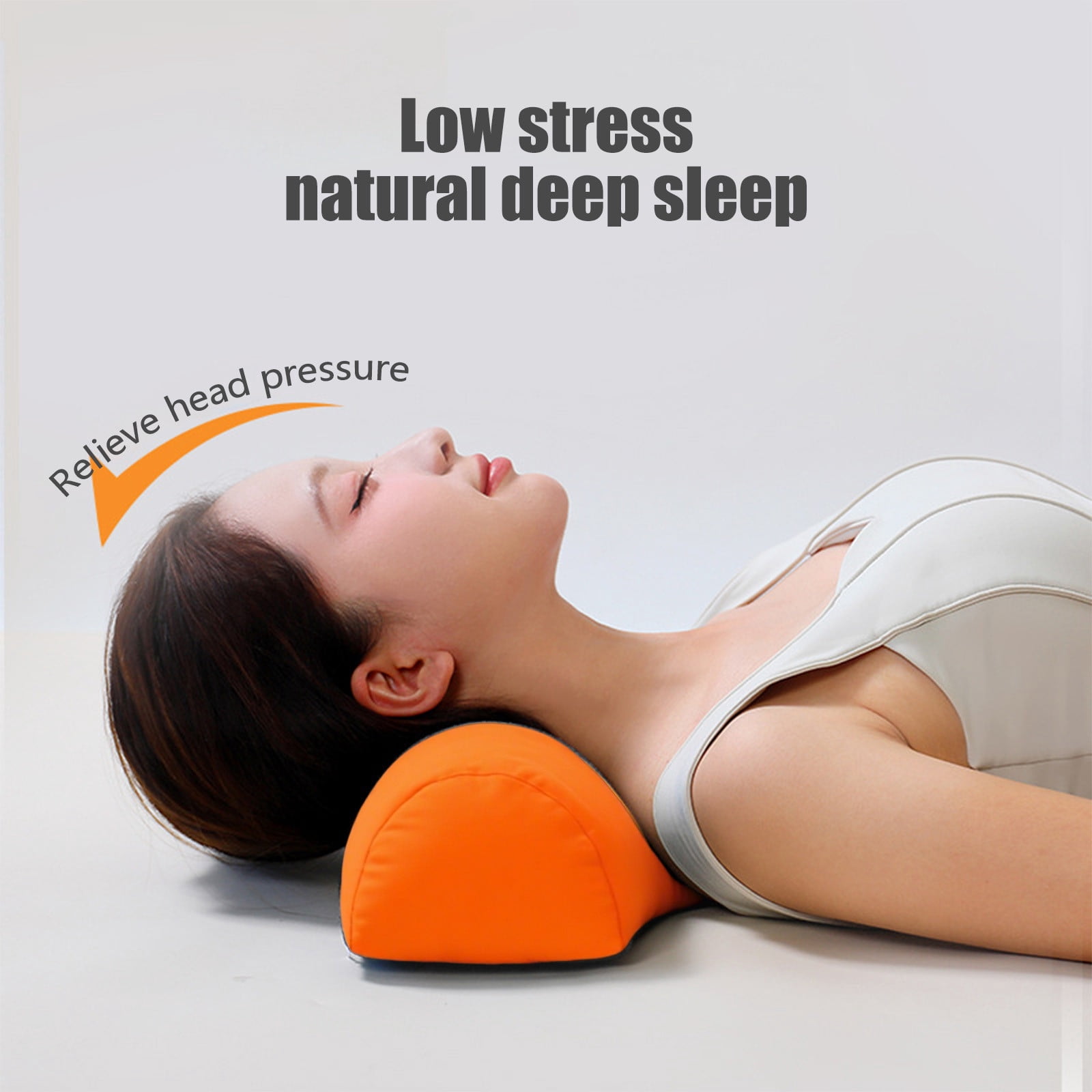SPOORYYO Cervical Traction Pillow, Ergonomic Memory Foam Neck Support Pillow Designed to Suit Neck Curves for Improved Sleep
