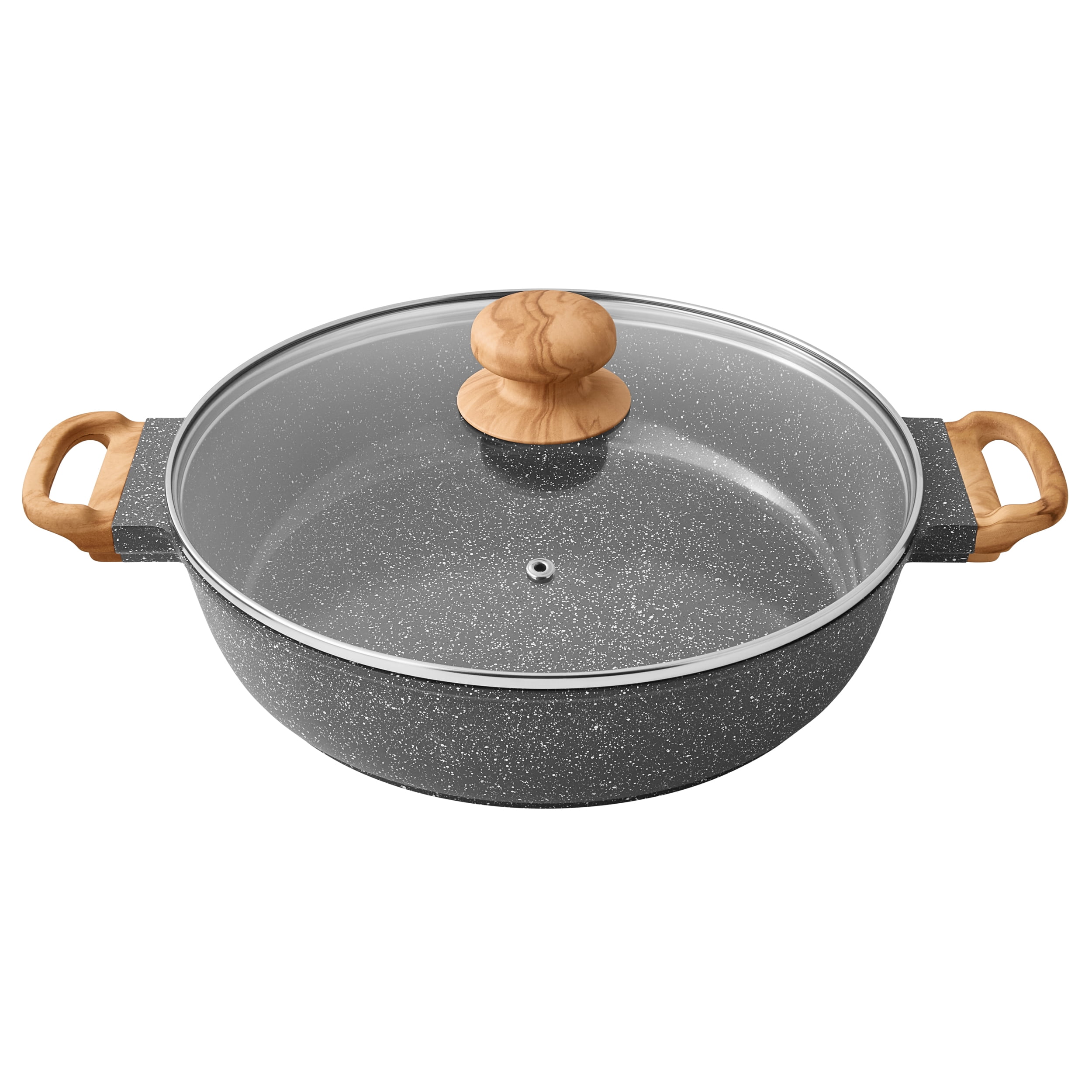 Kitchen Prairie Signature 6-Quart Cast Aluminum Jumbo Sauté Pan