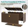 thumbnail image 6 of SEGMART Outdoor Deck Box Lockable,90 Gallon Outdoor Storage Box Waterproof,Patio Deck Storage for Toy,Furniture Cushions,Garden Tools and Combinable Garage, 6 of 7