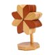 thumbnail image 4 of 4 posavasos de bambú con forma de molino de viento, novedosos y plegables, para decoración del hogar. multicolor, 4 of 9