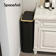 thumbnail image 4 of SpaceAid Slim Laundry Hamper with Lid, 65L Narrow Tall Clothes Basket Bin, Black, 4 of 6
