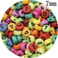 thumbnail image 1 of 5mm 6mm 7mm Mixed Letter Beads Oval /Square Shape Alphabet Beads For Jewelry Making DIY Charms Bracelet Necklace Accessories, 1 of 5