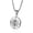 Silver Compass-21.6in Chain, variant on Compass Necklace for Men Chain Stainless Steel Compass Pendants Male Jewelry