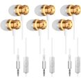 thumbnail image 1 of SURJDE 3 Packs Earbud Headphones with Remote & Microphone, In Ear Earphone Stereo Sound Noise Isolating Tangle Free for iOS and Android Smartphones, Laptops, Gaming, Fits All 3.5mm Interface D, 1 of 7