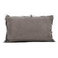 thumbnail image 3 of Saro Lifestyle 4653.CK1220B 12 x 20 in. Aries Rectangle Glam Goat Fur Poly Filled Throw Pillow - Charcoal, 3 of 5