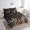 thumbnail image 2 of Erosebridal Multicolor Kawaii Butterflies 7-Piece Twin Bedding Sets,Wild Animals Bedding Comforter Set For Girl Kids,Reversible, 2 of 7