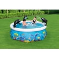 thumbnail image 2 of H2OGO! Orca Round Inflatable Spray Easy-Set Pool, 2 of 3