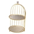 thumbnail image 3 of Esquirla Cosmetic Storage Rack Makeup Organiser Creative Desktop Kitchen Antique Souvenir Bathroom Cupcake Stand Dresser Organizer 2 tier, 3 of 8