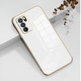 thumbnail image 2 of Compatible with Oppo A16 Case Silicone Shockproof Oppo A16 Phone Case Anti-Scratch Ultra Thin Plating TPU Cases (Oppo A16, White), 2 of 13