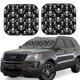 thumbnail image 1 of Fotbe Pirate skulls Juego de 2 Piezas de Parasoles para Parabrisas | Bloqueador Solar para Auto | Accesorios Plegables para Protección Solar Interior-Small, 1 of 6