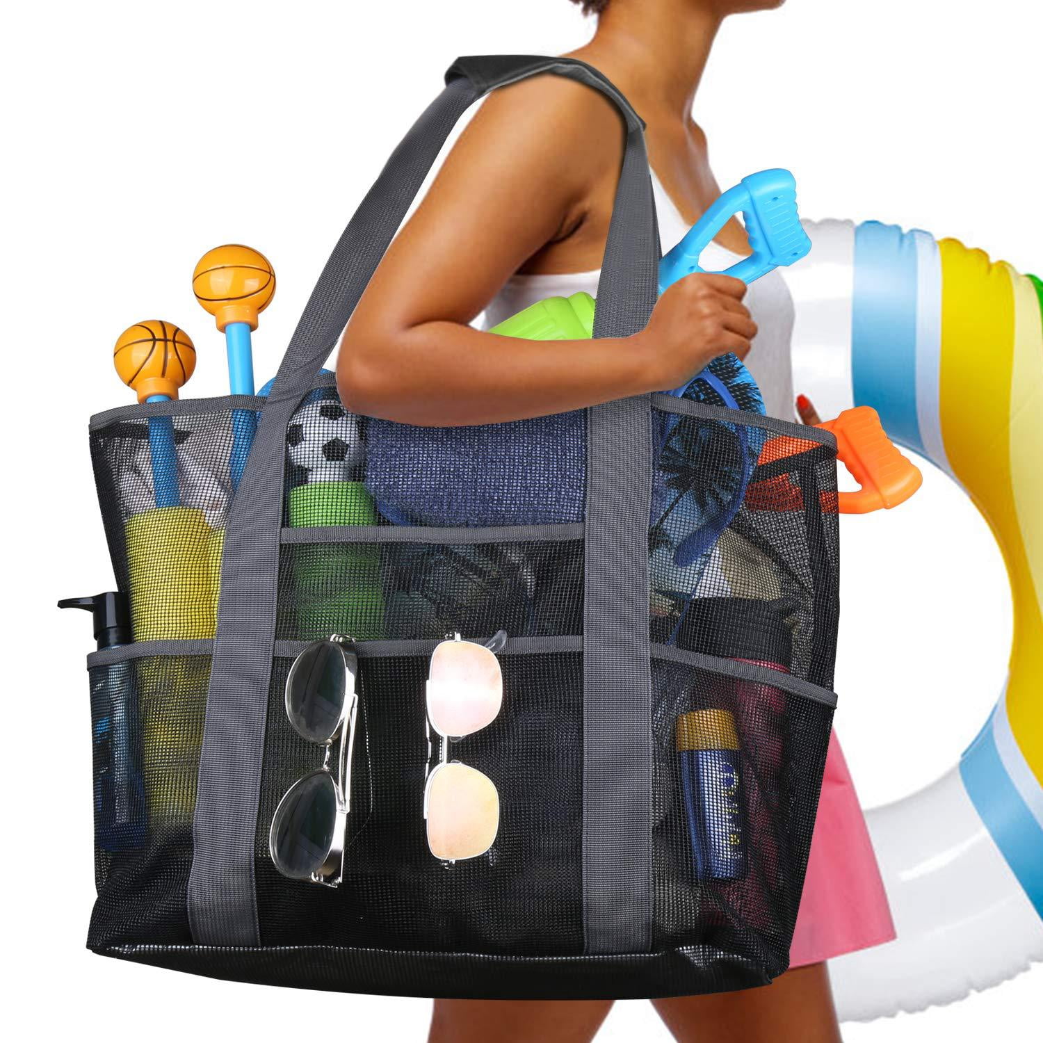 Beach Picnic Extra Large Mesh Tote Bag Handbag  Shopping Storage Bag Jumbo USA