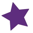 thumbnail image 4 of LiteMark Removable Purple 4 Inch Star Decals - Pack of 12, 4 of 5