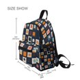 thumbnail image 3 of FORMRS School Backpack with Front Zippered Pocket 12" Student Travel Daypack, Blue Circle Mosaic, 3 of 6
