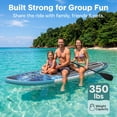 thumbnail image 2 of SereneLife Inflatable Stand Up Paddle Board (6 Inches Thick) with Premium SUP Accessories & Carry Bag | Wide Stance, Bottom Fin for Paddling, Surf Control, Non-Slip Deck | Youth & Adult Standing Boat, 2 of 7