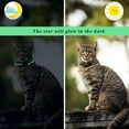 4 Pack Breakaway Cat Collar with Glow in The Dark Adjustable Kitten Collars with for Cats Puppy