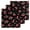 Red, variant on Cherry Rustic Kitchen Dish Towels for Drying Dishes Set of 3, Spring Summer Tropic Fruit Black Waffle Weave Microfiber Hand Tea Bathroom Towels Quick Dry & Absorbent Towel 15.7x23.6