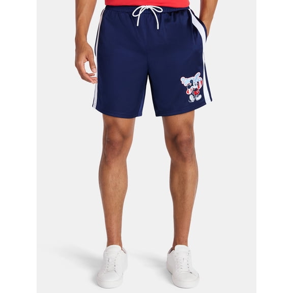 Disney Men's Mickey Mouse Spirit of 76 America 250 Graphic Shorts, 9'' Inseam, Sizes XS-5XL
