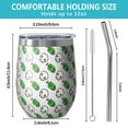 thumbnail image 5 of Halloween Pattern 12oz Stainless Steel Insulated Wine Tumbler with Lid and Straw – Double Wall Vacuum Mug for Hot & Cold Drinks, 304 Steel Interior, Sweat-Free Design. Trick or Treat !, 5 of 5