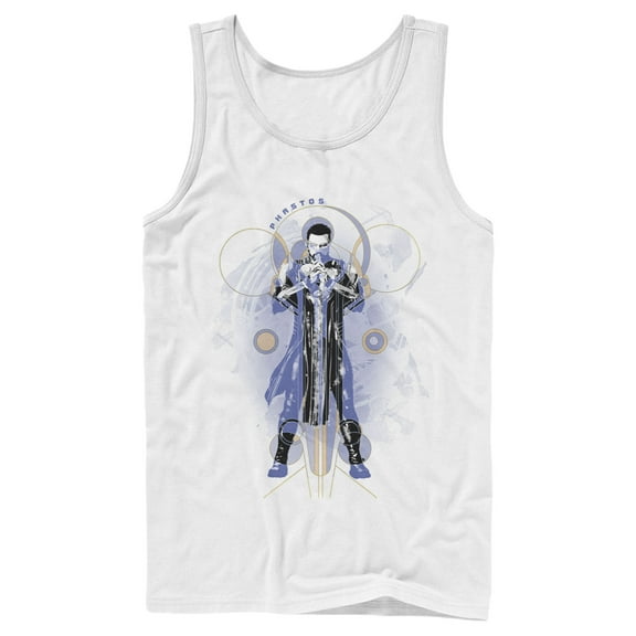 Men's Marvel Eternals Phastos Circles  Tank Top White Small