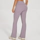 thumbnail image 4 of Pantalones de yoga anchos para mujer: leggings acampanados, diseño de cintura alta con vuelta, tejido de nailon y spandex, para ocasiones informales y cotidianas, 4 of 5