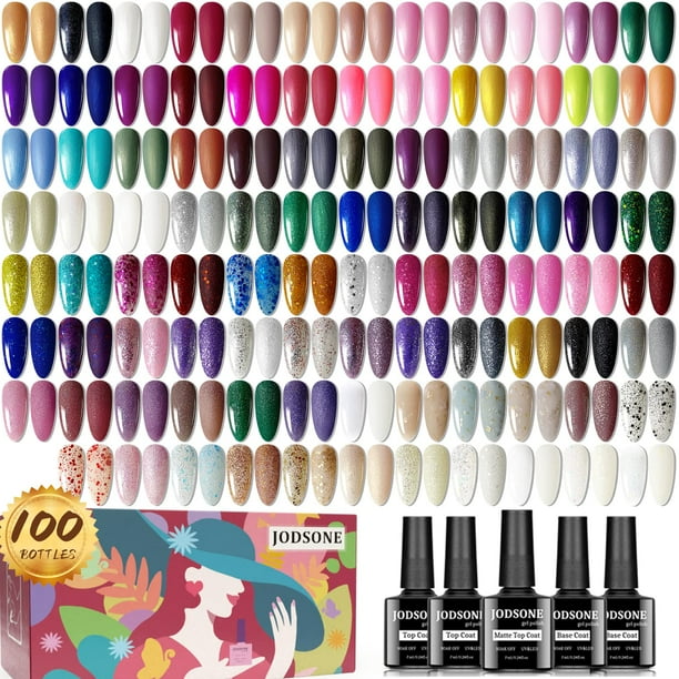 Kit de esmaltes de uñas en gel JODSONE de 32 colores con lámpara LED de 150 W