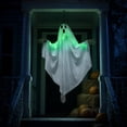 thumbnail image 6 of Light Up Green Ghost Halloween Yard Decoration, Glowing Outdoor Hanging Ghost Prop for Lawn Porch Garden Party, Spooky Holiday Decor for Nighttime Display Indoor Outdoor Scene Setup, 6 of 7