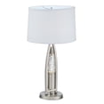 thumbnail image 4 of Danie Table Lamp- 4 Way Switch- Clear Glass Tube- Silver Metal 28 Inch, 4 of 6