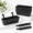 Black-5pcs, variant on White-5pcs 16 Inch Rectangular Rail Planter Boxes For Balcony Porch Deck Fence