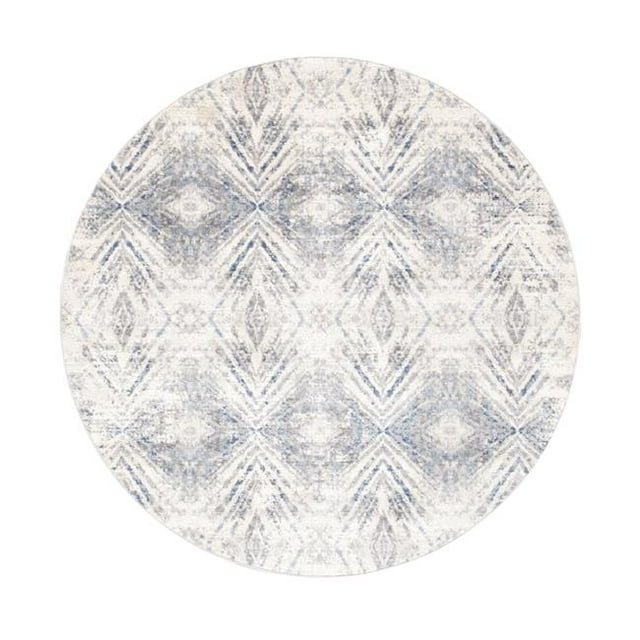 Pasargad Home PD-193B 6x6 6 x 6 ft. Efes Design Power Loom Area Rug, Light Grey