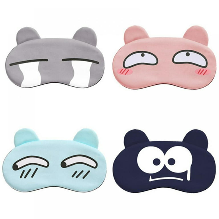 Kids Cartoon Sleep Eye Mask for Boys/Girls Sleeping Blackout Cartoon Animal  Funny Eye Cover Blindfold Eyeshade for Men Women Plane Travel