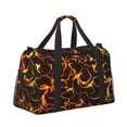 thumbnail image 2 of Fuzoiu Orange Lightning Print Travel Duffle Bag,Carry On Tote Bags,Duffel Bag,Sport Gym Bag, Hospital Bag for Labor and Delivery, Overnight Bag,Luggage Bag, 2 of 7