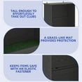 thumbnail image 6 of ModFusion Golf Bag Club Storage Cabinet, Black Ash Finish with Doors, Turf Mat Organizer for Bags, Balls, Accessories, 6 of 10
