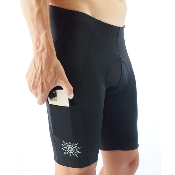 Double-D Men's Cycling Shorts | 3D Padded Bike Shorts | Two Pocket | Bikers Short | Quick Dry Biker Shorts