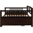 thumbnail image 6 of Harper & Bright Designs Full Daybed with Twin Trundle, Modern Solid Wood Daybed Frame, White, 6 of 7